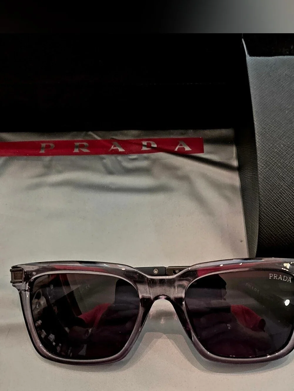 Prada Men’s Black Gradient Sunglasses - PRADA